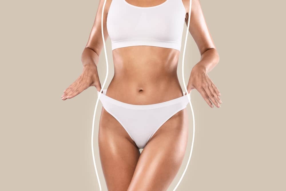body of a woman with white outline
